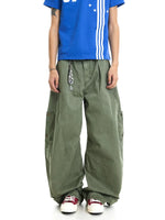 Washed Baggy Cargo Pants 1