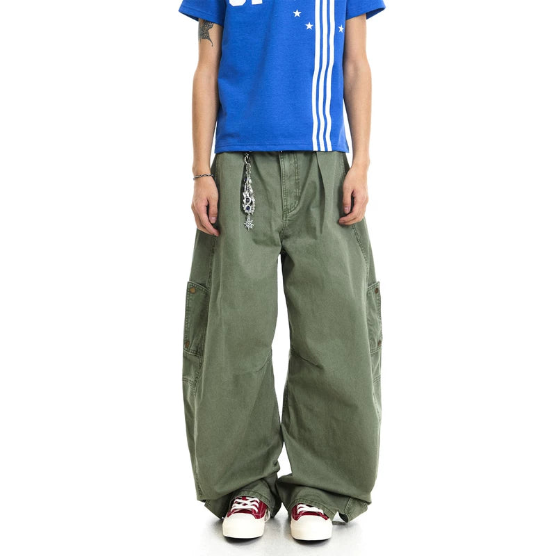 6069287344883,6069287344884,6069287344885,6069287344886,6069287344887, Washed Baggy Cargo Pants