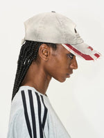 Washed Baseball Cap with Frayed Brim 4