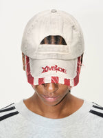 Washed Baseball Cap with Frayed Brim 5