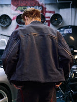 Washed Canvas Motorcycle Jacket 5