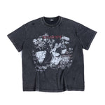 6198887235893,6198887235894,6198887235895, Washed Distressed Graphic Cotton T-Shirt
