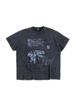 Washed Distressed Graphic T-Shirt 1