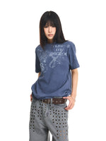 ,6247644830656,6247644830657,6247644830658,6247644830659, Washed Distressed Music Graphic T-Shirt
