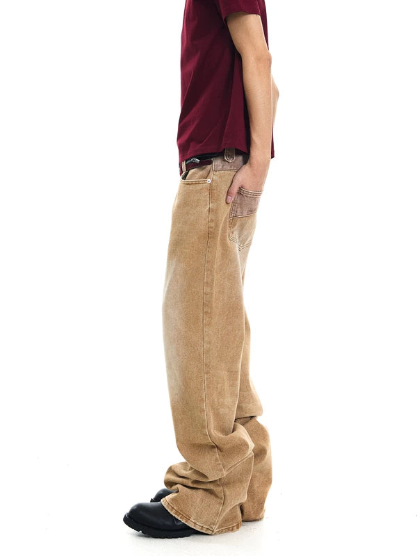 Washed Faded High Waist Flared Jeans 3