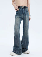 Washed Flare Denim Jeans 2