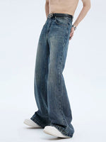 Washed Flare Denim Jeans 4