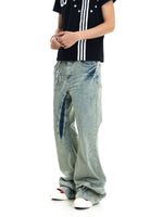 Washed Flared Jeans Pants 3