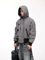 Washed Hooded Cotton Flight Jacket 2