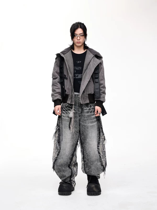 Washed Hooded Cotton Flight Jacket 5