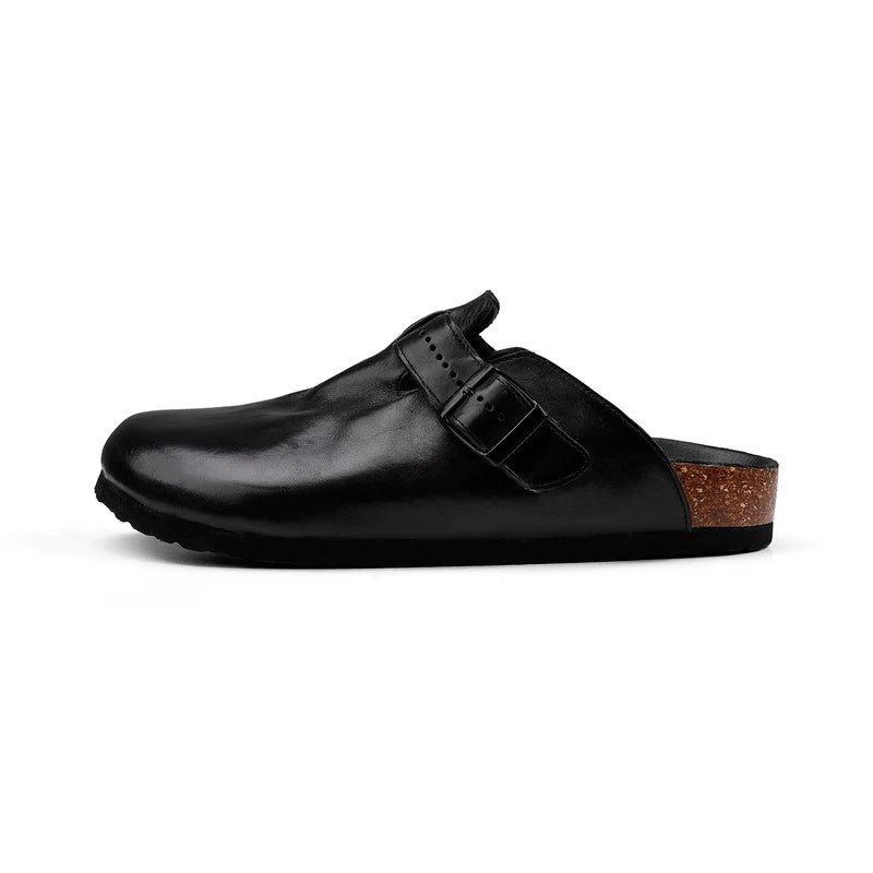 alt_id_4140927394, Washed Horseskin Closed-Toe Mule Slippers