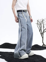 Washed Loose Straight Leg Jeans Pants 3