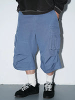 Washed Relaxed Fit Cargo Pants 1