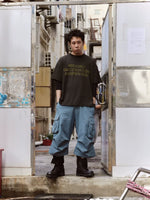Washed Relaxed Fit Cargo Pants 4