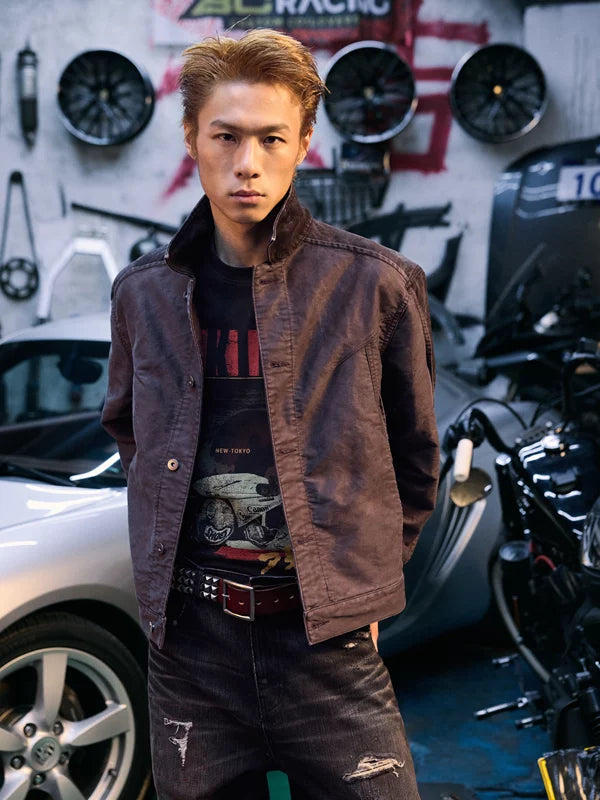 Water Ripple Collared Jacket 4
