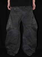 Water Ripple Wide Leg Cargo Pants 4