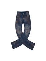 Waxed Five-Button Flared Pants 5