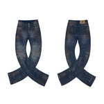 6067570109783,6067570109784,6067570109785,6067570109786, Waxed Five-Button Flared Pants