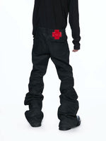 Waxed Slim Fit Motorcycle Pants 2