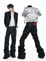 Waxed Slim Fit Motorcycle Pants 4