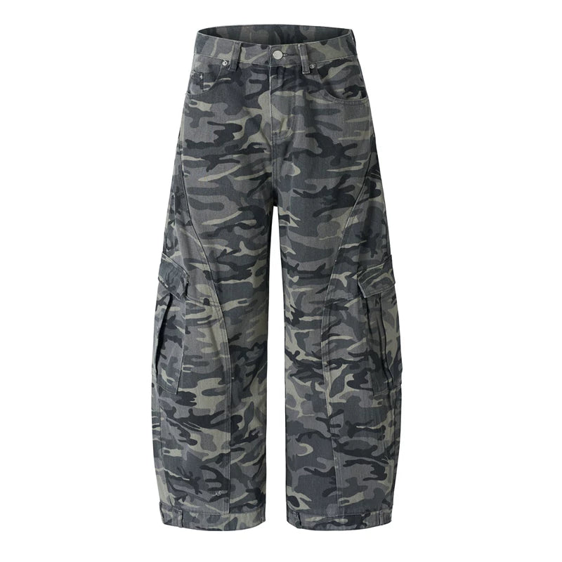 6032791169764,6032791169765,6032791169766,6032791169767,6032791169768, Wide-Leg Camouflage Cargo Pants