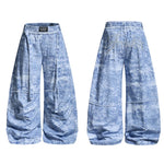 6223443250843,6223443250844,6223443250845,6223443250846,6223443250847, Wide Leg Camouflage Frayed Edge Casual Pants