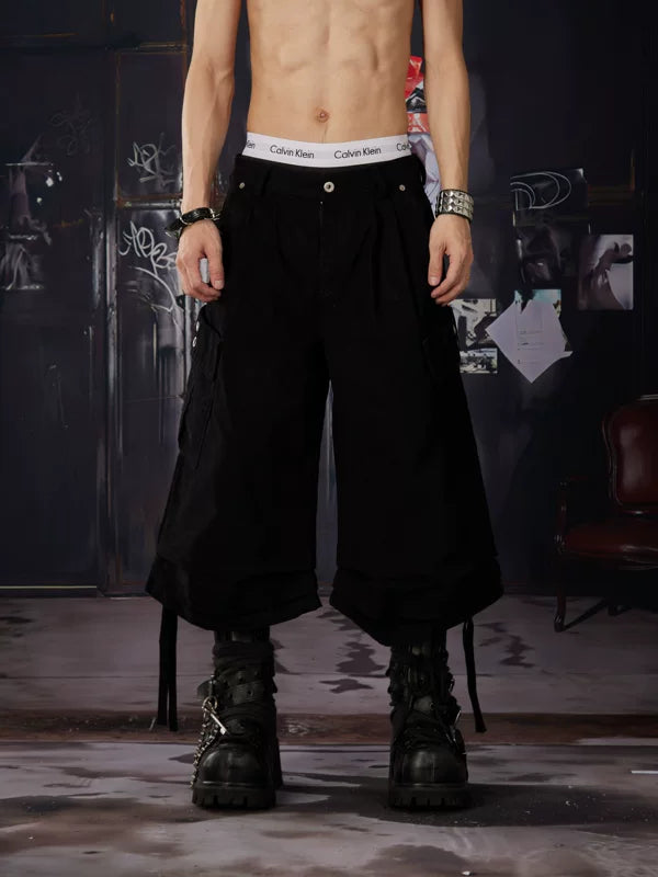 Wide-Leg Cargo Pants 1