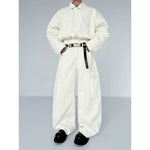 Wide Leg Cargo Pants with Large Pockets 5