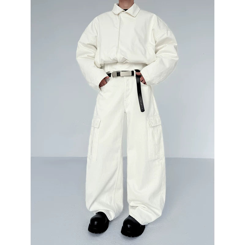 Wide Leg Cargo Pants with Large Pockets 5
