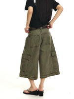 Wide-Leg Cargo Pants With Pockets 2