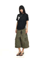 Wide-Leg Cargo Pants With Pockets 3