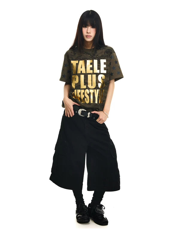 Wide-Leg Cargo Pants With Pockets 5