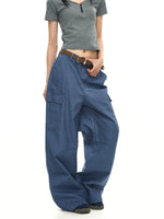 Wide-Leg Cargo Work Pants 2