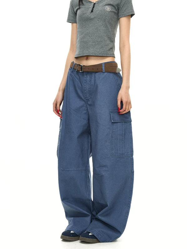Wide-Leg Cargo Work Pants 3