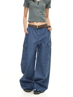 Wide-Leg Cargo Work Pants 4
