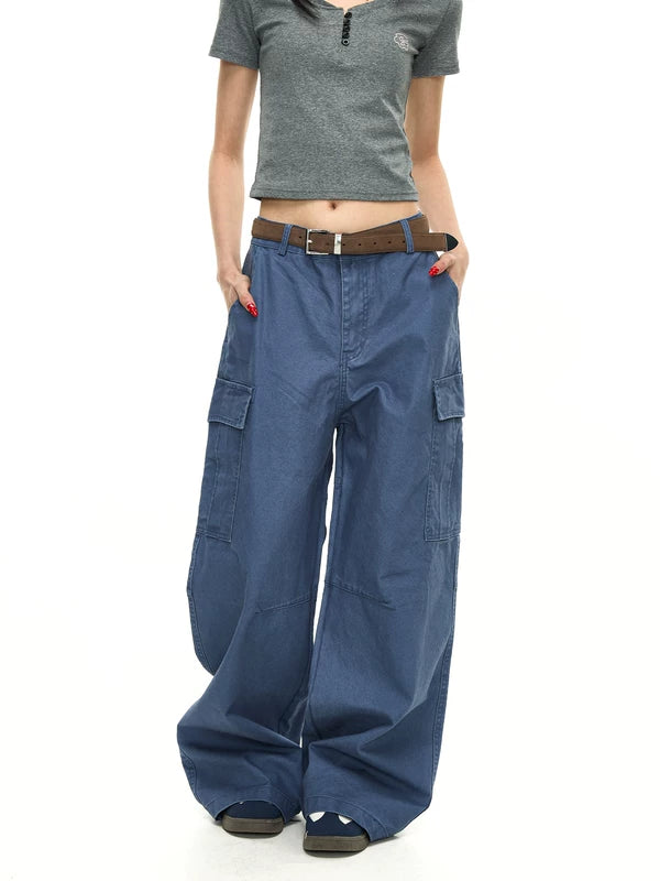 Wide-Leg Cargo Work Pants 4