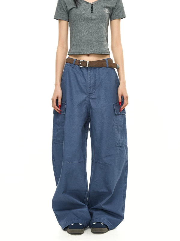 Wide-Leg Cargo Work Pants 5