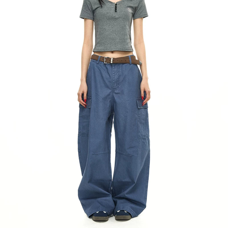 6189990267474,6189990267475,6189990267476,6189990267477, Wide-Leg Cargo Work Pants
