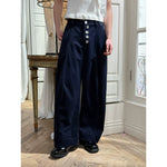 Wide-Leg Casual Pants with Button Front 3