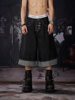 Wide Leg Denim Shorts 3