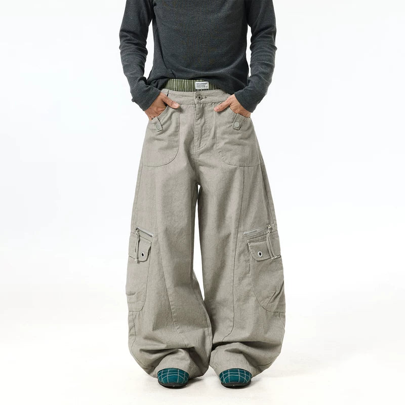 6163634650219,6163634650220,6163634650221,6163634650222,6163634650223, Wide Leg Distressed Cargo Pants