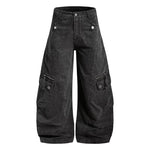 6163634650224,6163634650225,6163634650226,6163634650227,6163634650228, Wide Leg Distressed Cargo Pants