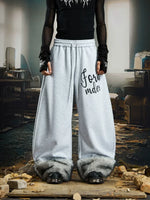 Wide-Leg Drawstring Graphic Sweatpants 2