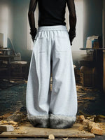 Wide-Leg Drawstring Graphic Sweatpants 3