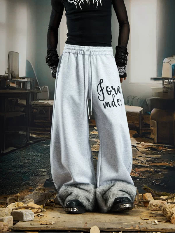 5951268393448,5951268393449,5951268393450,5951268393451, Wide-Leg Drawstring Graphic Sweatpants