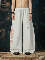 Wide Leg Elastic Waist Casual Pants 2