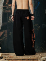 Wide Leg Elastic Waist Casual Pants 3