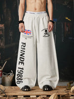 Wide Leg Graphic Print Sweatpants Pants 1