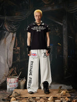 Wide Leg Graphic Print Sweatpants Pants 4