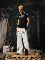 Wide Leg Graphic Print Sweatpants Pants 5